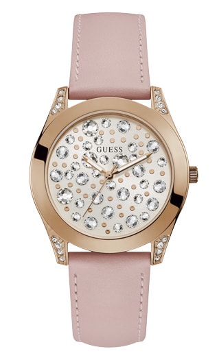 Годинник жіночий GUESS W1065L1 fashion, круглий, перламутр та гарантією 24 місяці