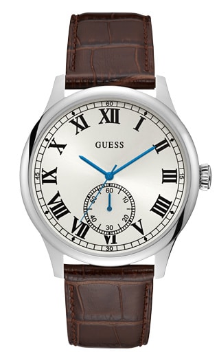 Годинник чоловічий GUESS W1075G4 класичний, круглий, металлик та гарантією 24 місяці