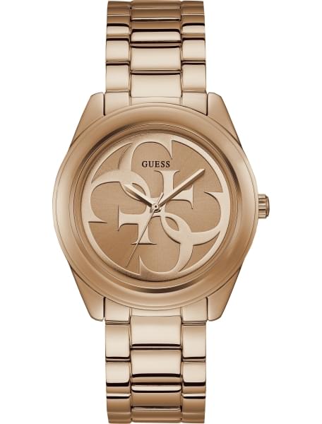 Женские часы GUESS W1082L3 fashion, круглые, золото и гарантией 24 месяца