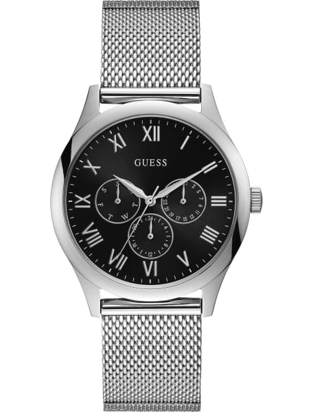 Мужские часы GUESS W1129G1 fashion, круглые, черные и гарантией 24 месяца