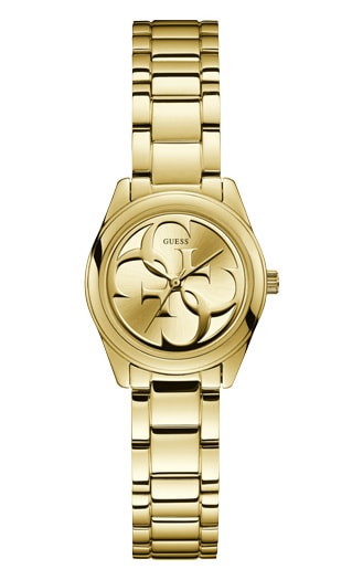 Женские часы GUESS W1147L2 fashion, круглые, золото и гарантией 24 месяца
