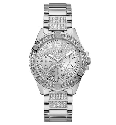 Женские часы GUESS W1156L1 fashion, круглые, металлик и гарантией 24 месяца