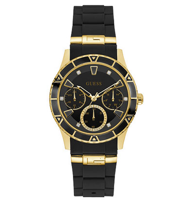 Годинник жіночий GUESS W1157L1 fashion, круглий, чорний та гарантією 24 місяці