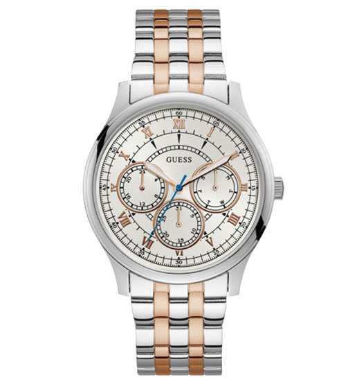 Годинник чоловічий GUESS W1180G1 класичний, круглий, металлик та гарантією 24 місяці