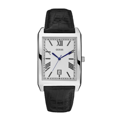 Годинник  GUESS W80066G1 класичний, прямокутний, білий та гарантією 24 місяці