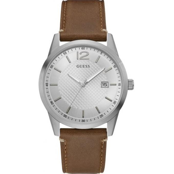 Годинник чоловічий GUESS W1186G1 класичний, круглий, металлик та гарантією 24 місяці