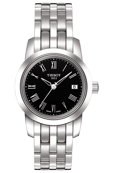 Годинник жіночий Tissot T033.210.11.053.00 класичний, чорний та гарантією 24 місяці