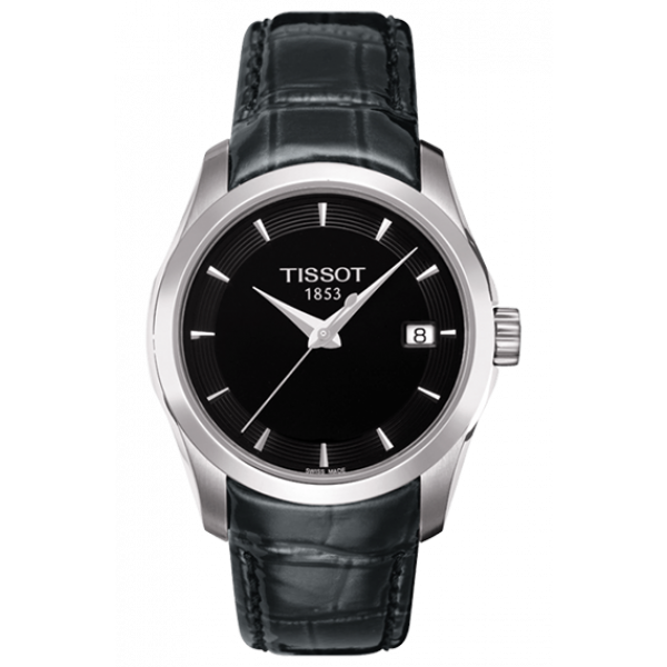 Женские часы Tissot T035.210.16.051.00 классические, черные и гарантией 24 месяца