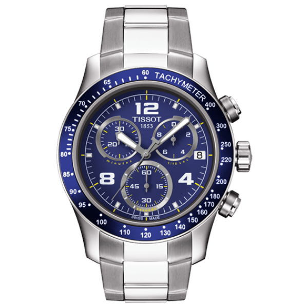 Годинник чоловічий хронограф Tissot T039.417.11.047.02 спортивний, синій та гарантією 24 місяці