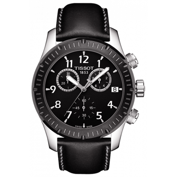 Мужские часы хронограф Tissot T039.417.16.037.02 спортивные, белые и гарантией 24 месяца