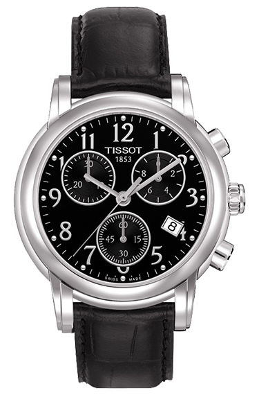 Женские часы tissot T050.217.16.052.00 спортивные, черные и гарантией 24 месяца