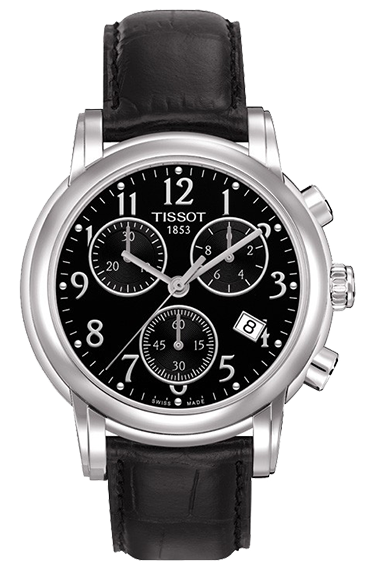Годинник жіночий tissot T050.217.16.052.00 спортивний, чорний та гарантією 24 місяці