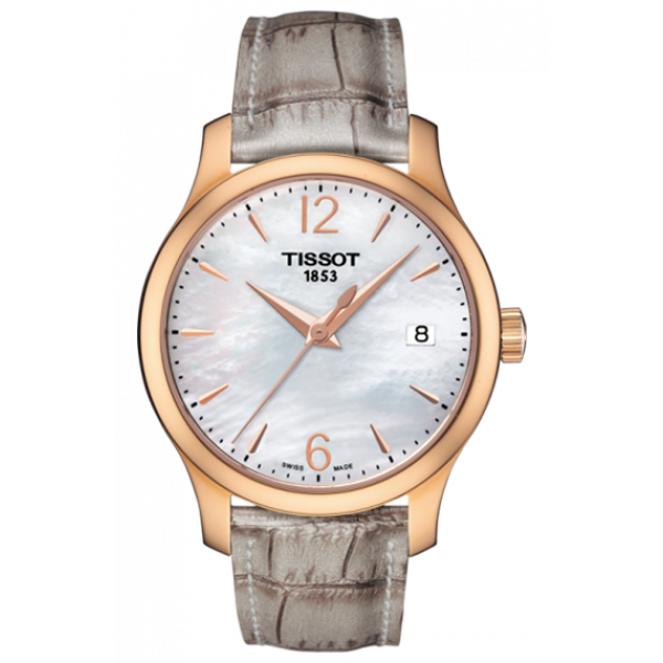 Годинник жіночий tissot T063.210.37.117.00 класичний, перламутр та гарантією 24 місяці