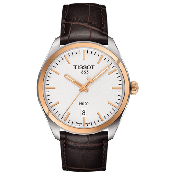 Мужские часы Tissot T101.410.26.031.00 классические, белые и гарантией 24 месяца