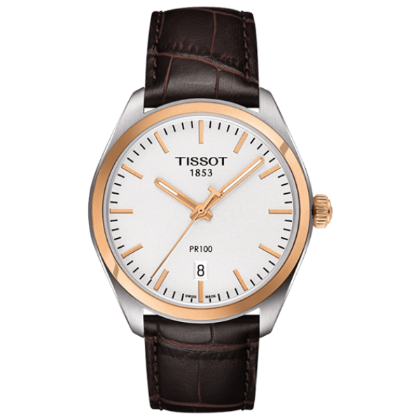 Годинник чоловічий Tissot T101.410.26.031.00 класичний, білий та гарантією 24 місяці