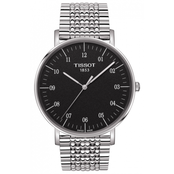 Годинник чоловічий Tissot T109.610.11.077.00 класичний, чорний та гарантією 24 місяці