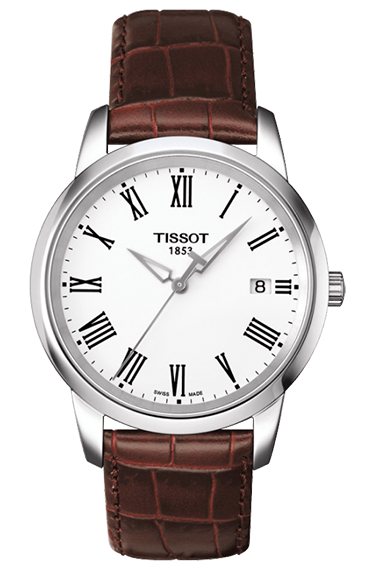 Годинник чоловічий Tissot T033.410.16.013.01  класичний, білий та гарантією 24 місяці