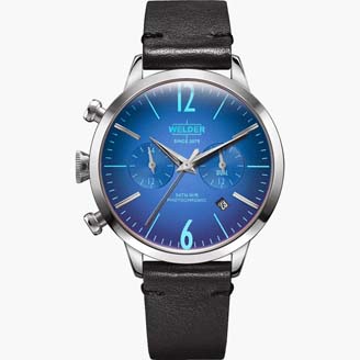 Часы WELDER WWRC101 классические, круглые, синий и гарантией 12 месяцев
