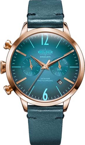 Женские часы WELDER WWRC105 классические, круглые, petrol и гарантией 12 месяцев