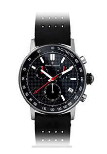Годинник чоловічий Claude Bernard 01001-3NIN спортивний, круглий, чорний та гарантією 24 місяці