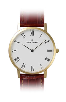 Годинник чоловічий Claude Bernard 20078 37J BR класичний, круглий, білий та гарантією 24 місяці