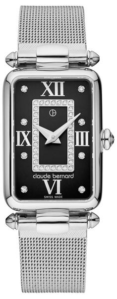 Годинник жіночий CLAUDE BERNARD 20503 3 NPN1 класичний, прямокутний, білий та гарантією 24 місяці