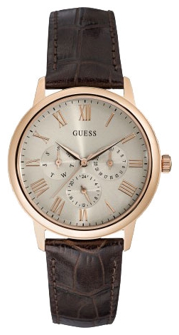 Часы мужские GUESS W0496G1 спортивные, круглые, бежевые и гарантией 24 месяца