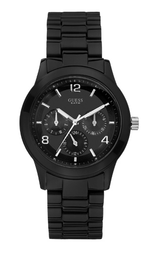 Годинник жіночий Guess W11603L2 спортивний, круглий, чорний та гарантією 24 місяці
