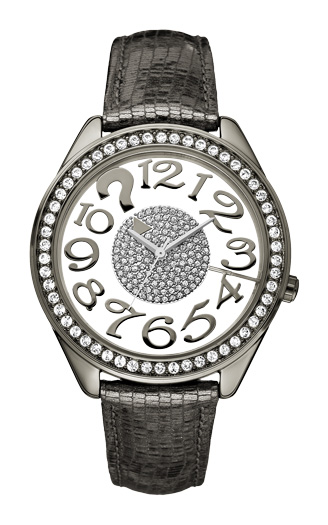 Женские часы Guess W13096L2 fashion, круглые, белые с камнями и гарантией 24 месяца