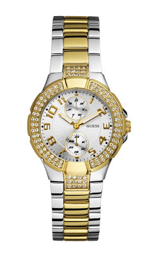 Годинник жіночий Guess W15072L3 спортивний, круглий, металлик та гарантією 24 місяці