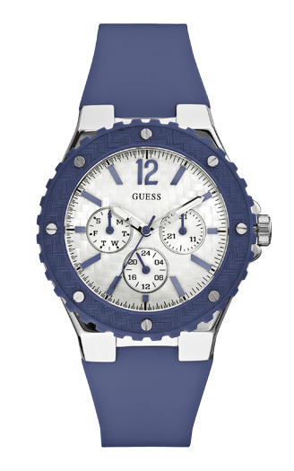 Годинник жіночий Guess W90084L3 fashion, круглий, білий та гарантією 24 місяці