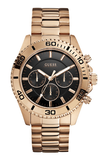Часы мужские Guess W0170G3 спортивные, круглые, черные и гарантией 24 месяца