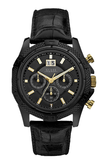 Годинник чоловічий Guess W0176G1 спортивний, круглий, чорний та гарантією 24 місяці