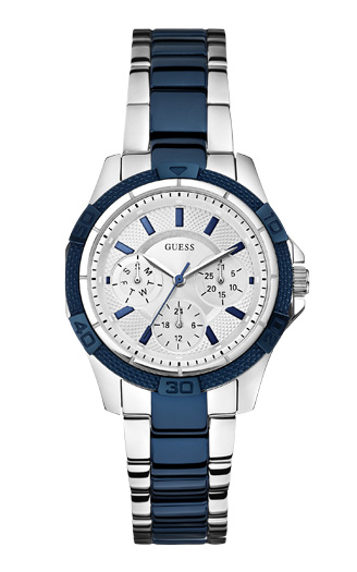 Годинник жіночий GUESS W0235L6 спортивний, круглий, металлик та гарантією 24 місяці
