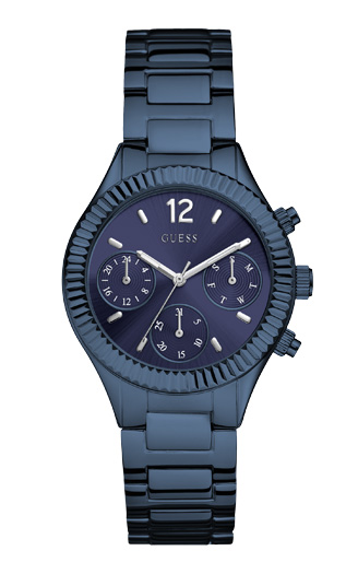 Годинник  GUESS W0323L4 спортивний, круглий, синій та гарантією 24 місяці