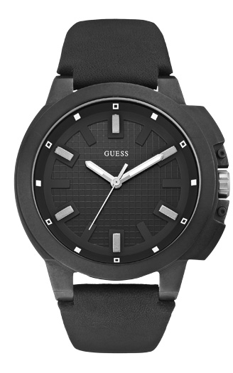 Годинник чоловічий GUESS W0382G1 fashion, круглий, чорний та гарантією 24 місяці