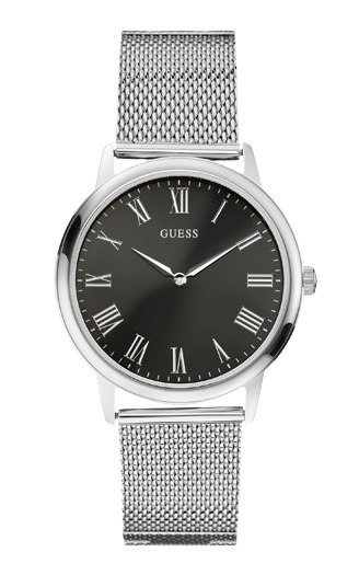 Часы мужские GUESS W0406G1 fashion, круглые, черные и гарантией 24 месяца