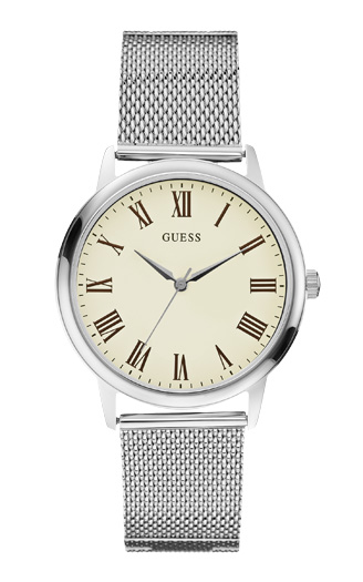 Часы мужские GUESS W0406G2 fashion, круглые, белые и гарантией 24 месяца
