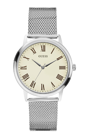 Годинник чоловічий GUESS W0406G2 fashion, круглий, білий та гарантією 24 місяці