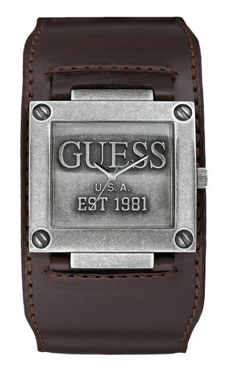 Часы мужские GUESS W0418G1 fashion, квадрат, металлик и гарантией 24 месяца