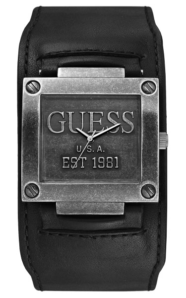 Часы мужские GUESS W0418G2 fashion, прямоугольные, металлик и гарантией 24 месяца