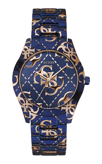 Годинник жіночий GUESS W0472L1 fashion, круглий, синій та гарантією 24 місяці