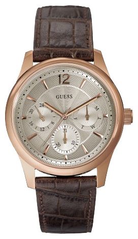 Часы мужские GUESS W0475G2 спортивные, круглые, перламутр и гарантией 24 месяца