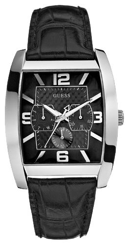 Годинник  GUESS W80009G1 класичний, прямокутний, чорний та гарантією 24 місяці