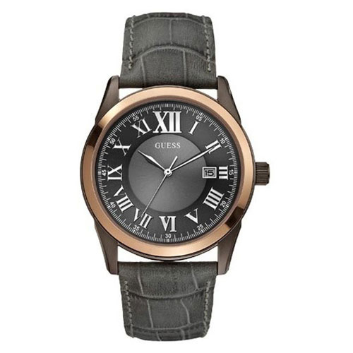 Часы мужские Guess W10613G1 классические, круглые, черные и гарантией 24 месяца
